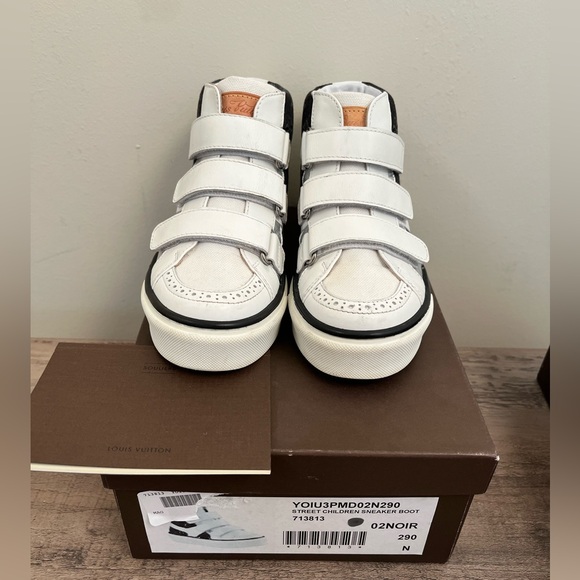 Louis vuitton monogram kids children shoes sneakers size EU 29 US 12 - Picture 5 of 9